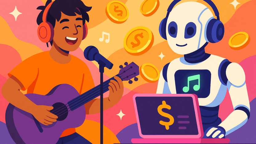 Make money with AI generated songs