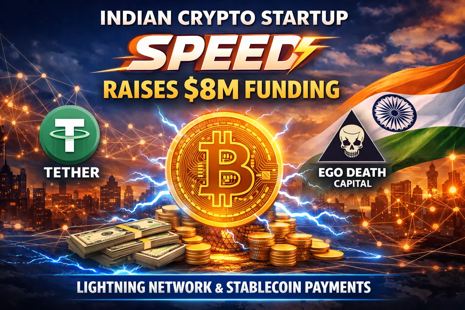 Speed Funding Raises $8M from Tether to Boost Lightning Network Payments