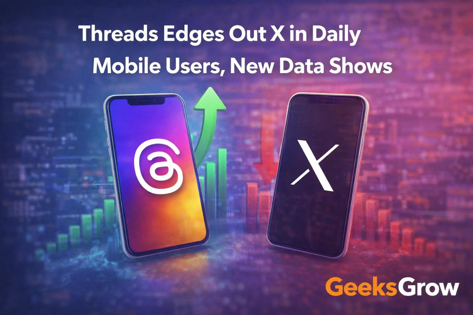 Threads Edges Out X in Daily Mobile Users, New Data Shows